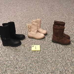 Bundle of girls boots